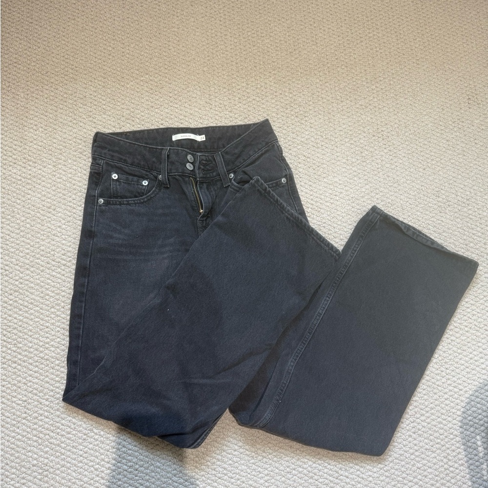 Levi’s super low low rise jeans 24